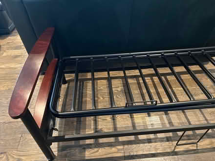 Photo of free Futon with wooden arm rests (Stouffville Musselman Lake) #3