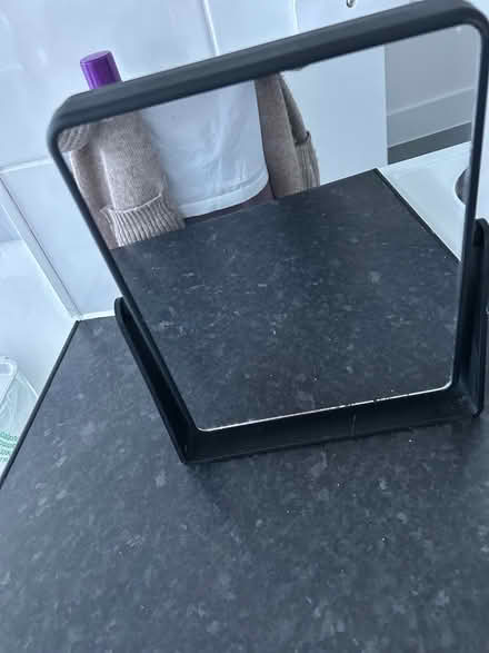 Photo of free Black bathroom or vanity mirror (ware SG12) #1