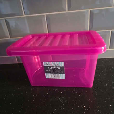 Photo of free Small pink storage box (Clive Vale TN35) #1