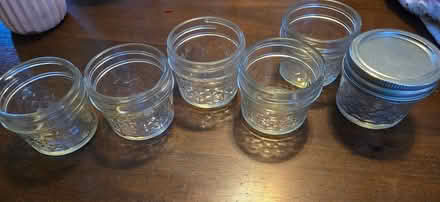 Photo of free 6 small jars & 1 lid (Ballard) #2