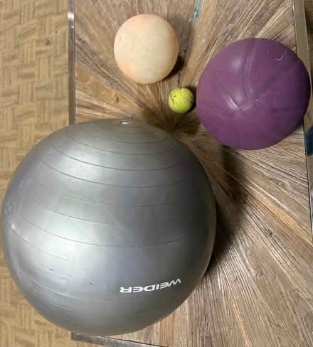 Photo of free Collection of balls (Valencia Avenue, Sunnyvale) #1