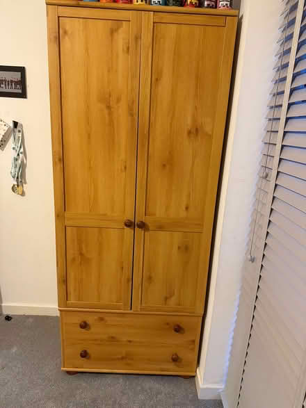 Photo of free Pine wardrobe (Carshalton) #1