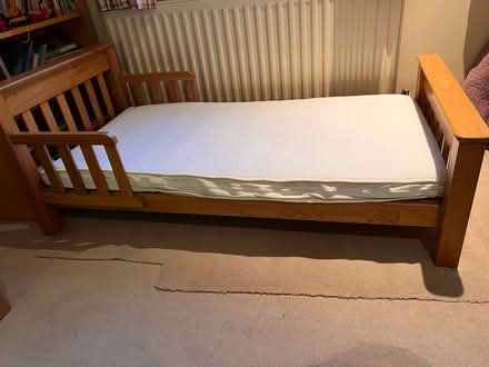 Photo of free Oak Toddler Bed plus mattress (Teddington TW11) #2