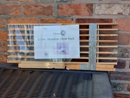 Photo of free Wooden 2-Tier Shoe Rack (Shavington CW2) #1
