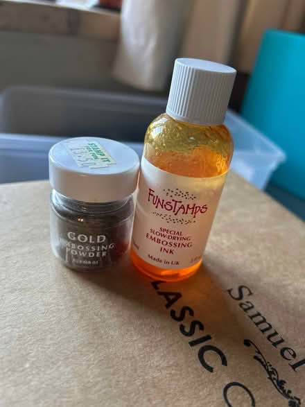 Photo of free Embossing Ink and Gold Embossing Powder (South Woodchester GL5) #1