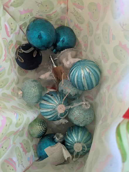 Photo of free Blue and white Christmas decs (Wolverhampton WV10) #1