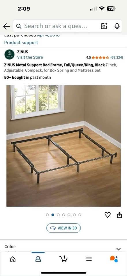 Photo of free Adjustable metal bed frame (NE Vienna) #2