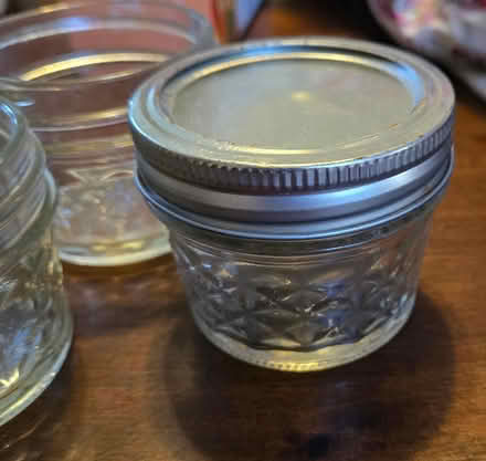 Photo of free 6 small jars & 1 lid (Ballard) #1