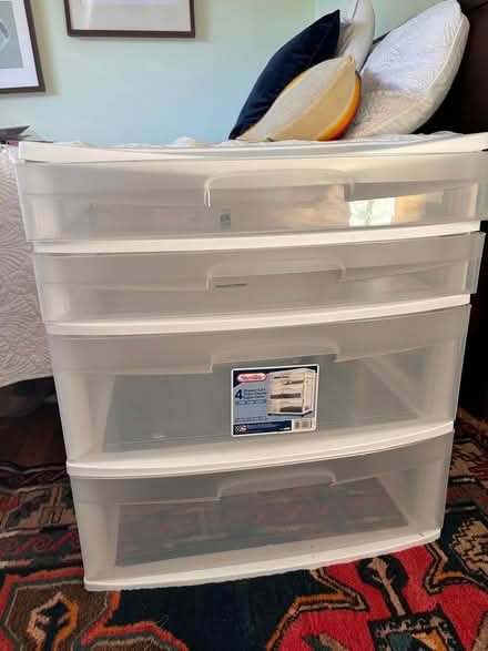Photo of free Sterilite four drawer bin (Shoreline) #1