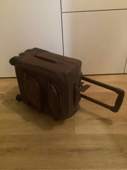 Photo of free Small brown suitcase (handle broken) (Pewsham SN15) #2