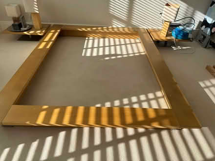 Photo of free King Size Low Platform Wooden Bed (Cobham, Surrey KT11) #4