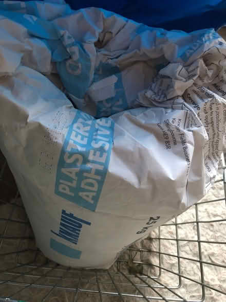 Photo of free Half bag plaster adhesive (BS23) #1