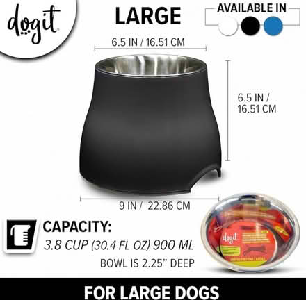 Photo of free Set of 2 large dog bowls (W2 Edgware Road) #3