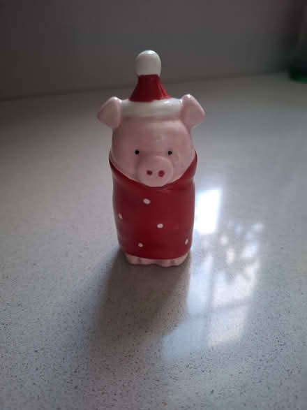 Photo of free Small Christmas pig ornament (Emlyn Gardens W12) #1