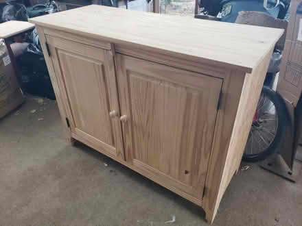 Photo of free Basic Unfinished Wood Cabinet (Lewisdale Rd, Clarksburg, MD) #1