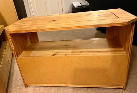 Photo of free Oak Furniture Land TV Cabinet with 2 Drawers - as new (Raynes Park SW20) #4