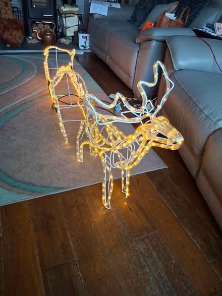 Photo of free Lighting Reindeer and sleigh (Lancaster - Newmarket Avenue) #1