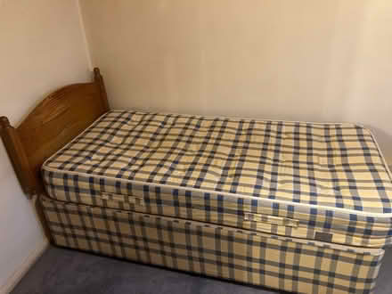 Photo of free Single divan bed, pine headboard (Moreton-in-Marsh GL56) #4