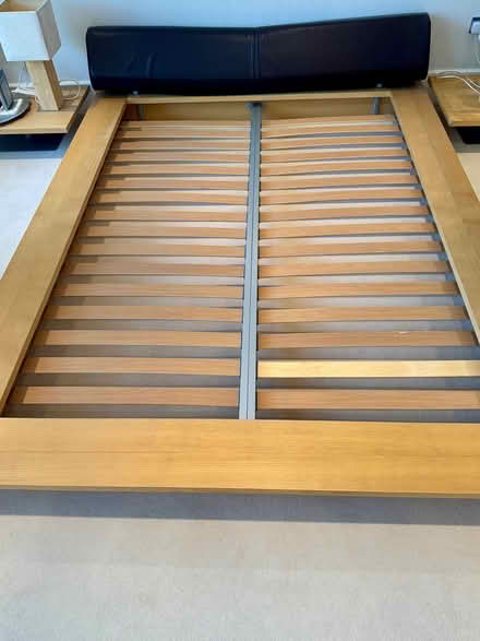 Photo of free King Size Low Platform Wooden Bed (Cobham, Surrey KT11) #3