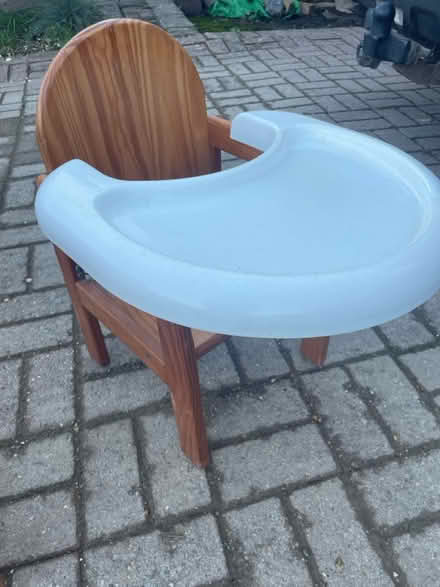 Photo of free Wooden High Chair (Wrestlingworth nr Biggleswade) #1