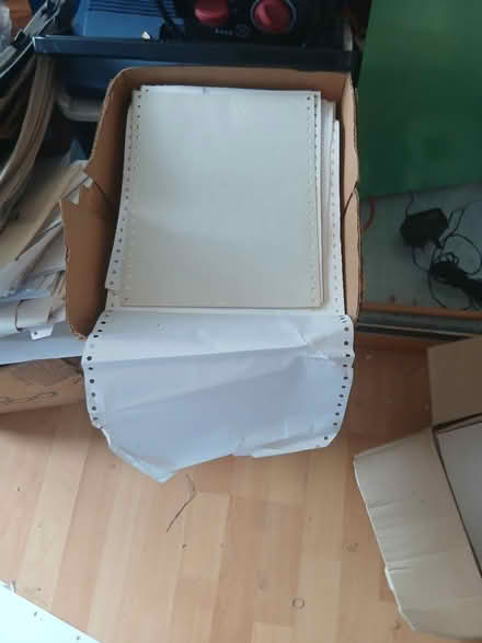 Photo of free Fanfold listing paper (Welling Da163lh) #1