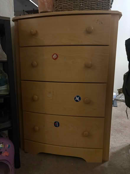 Photo of free 4 drawer chest sycamore (Alvarado-Niles) #1