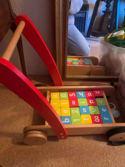 Photo of free John Lewis baby walker and blocks (Wormleighton CV47) #2