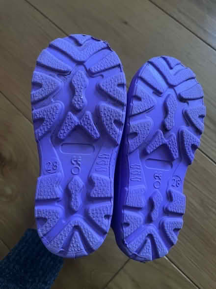 Photo of free Light purple lined kids wellies (West Wickham BR4) #2