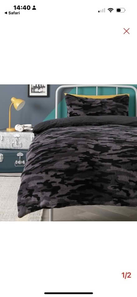 Photo of free Argos single bedding camouflage fleece (Brierlow Bar SK17) #1