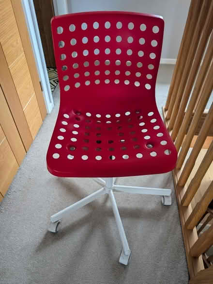 Photo of free IKEA red desk chair (Worcester - WR5) #1