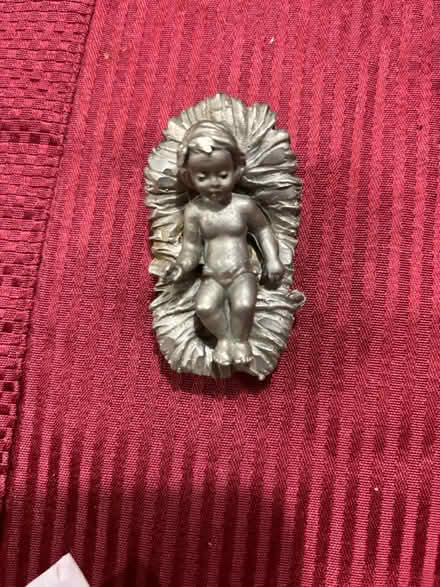 Photo of free Pewter baby Jesus in the manger (North Wales) #1