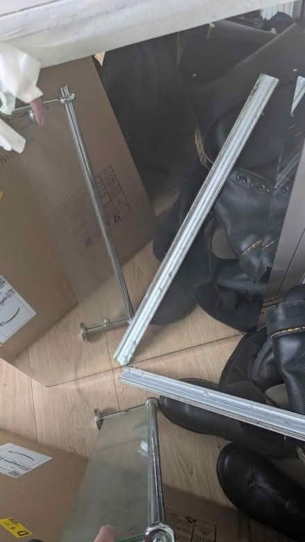 Photo of free Bathroom mirror and glass shelf (CH43) #2