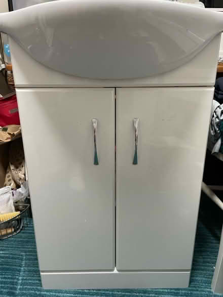 Photo of free White cabinet with sink (LU2) #2