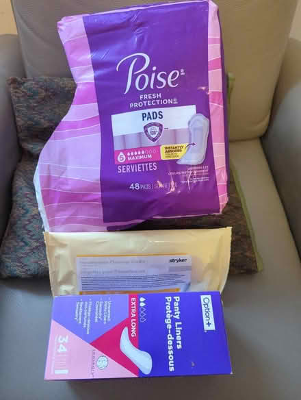 Photo of free Poise + Incontinence Products (Ottawa) #1