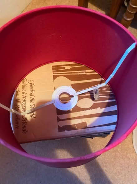 Photo of free Shiny red lampshade (Wormleighton CV47) #2