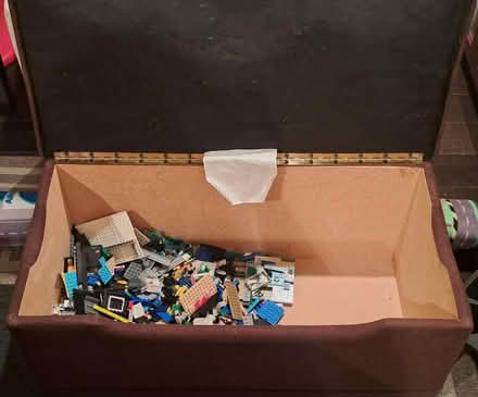 Photo of free Brown Suede Toy Box and Bench (20747) #3