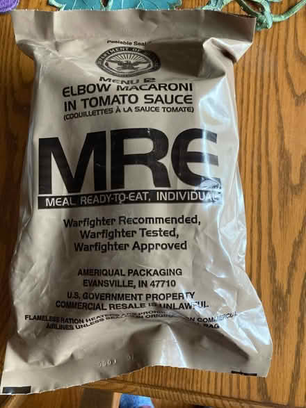 Photo of free MRE-Meal ready to eat (Far West side of Danbury) #1