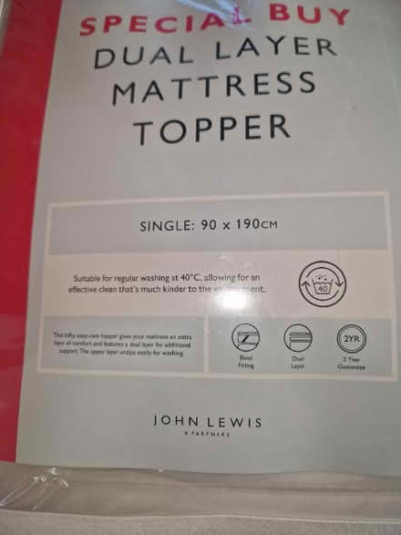 Photo of free Mattress topper (North Watford WD24) #2