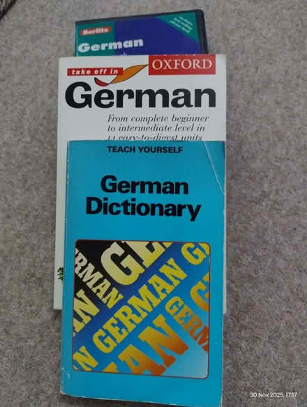 Photo of free German language books/cassette (Bridlington YO15) #1