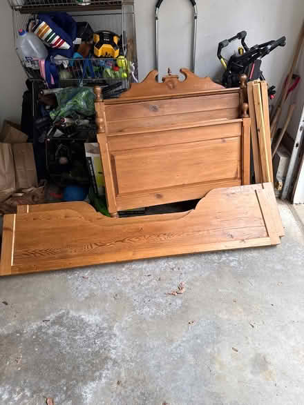 Photo of free Wooden Bed (West concord) #1
