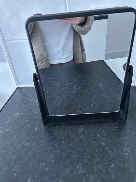 Photo of free Black bathroom or vanity mirror (ware SG12) #2