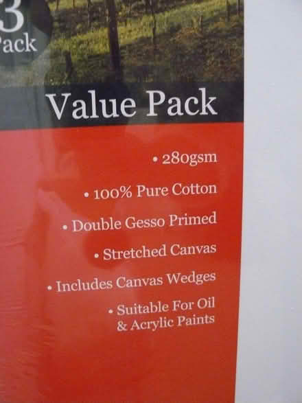 Photo of free Art supplies: 6 x stretch canvas & 2 x canvas boards 20"x16" (Kempsey WR5) #3