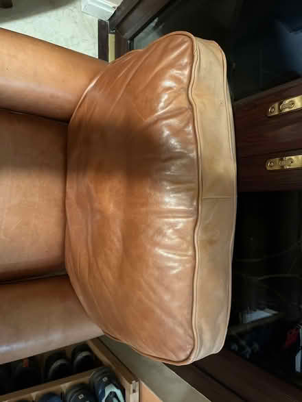 Photo of free Leather armchair (BB7, Mitton, clitheroe) #3