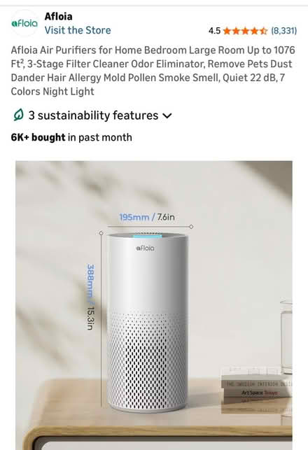 Photo of free Air Purifier (North Asheville) #3