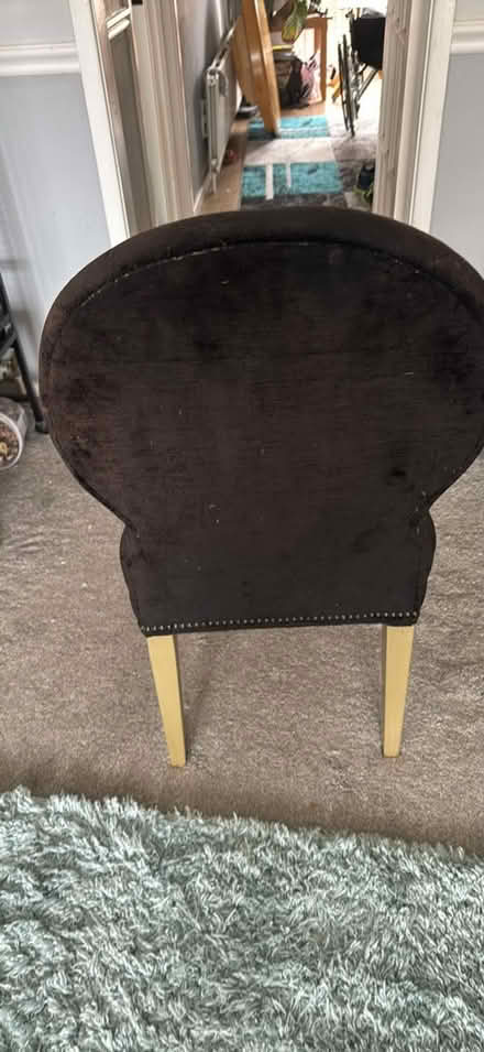 Photo of free Vogue Black velvet dinning chairs (Wetherby LS22) #2