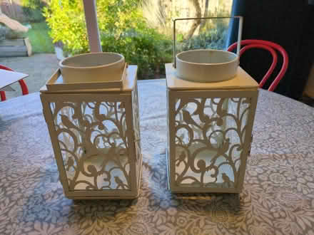 Photo of free Pair of decorative outdoor lanterns (Royston SG8) #1