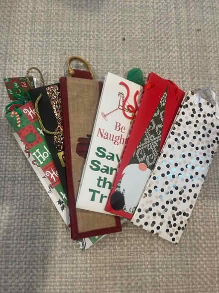 Photo of free Assortment of Xmas wine gift bags (Chevy Chase, md) #1