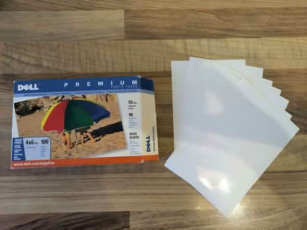 Photo of free Dell photo paper postcard size (6" x 4") (Kidlington OX5) #1