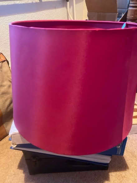 Photo of free Shiny red lampshade (Wormleighton CV47) #1