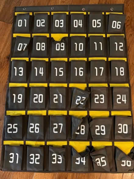 Photo of free Numbered pockets wall hanging (Route 3A Hudson New Hampshire) #1